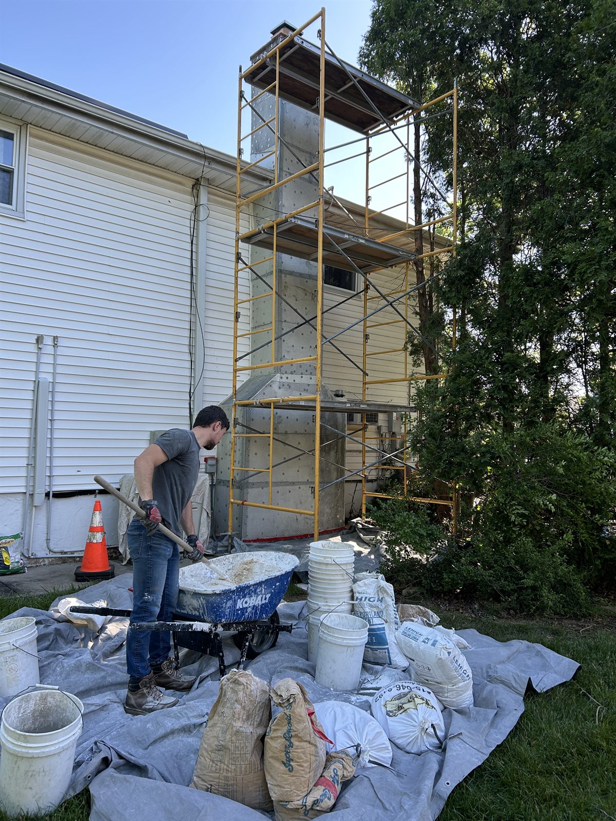 The Hughes crew on the job