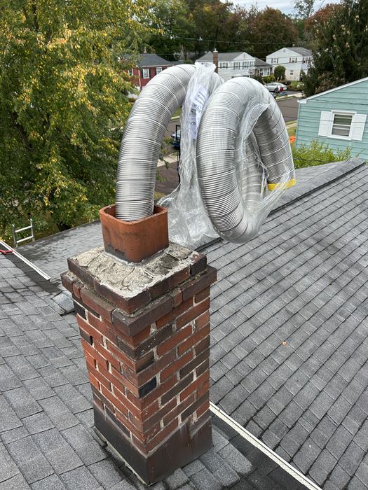 Installing a new chimney liner