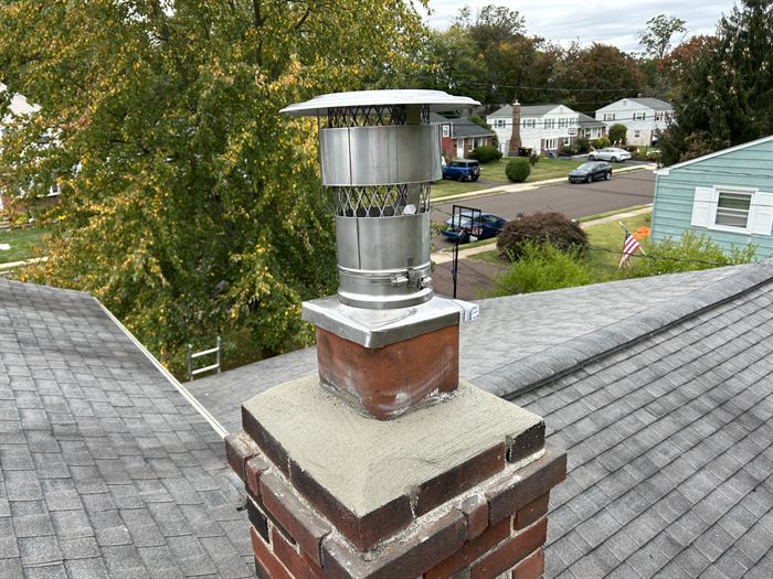 New chimney cap and crown